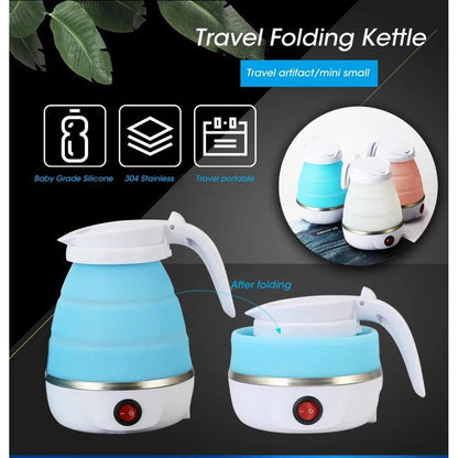 Foldable Electric Kettle Make Tea, Coffee & Instantly Anywhere