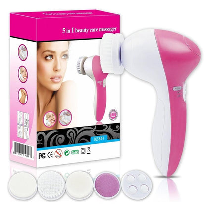 5 in 1 Electric Facial Cleaner Face Skin Care Brush Massager