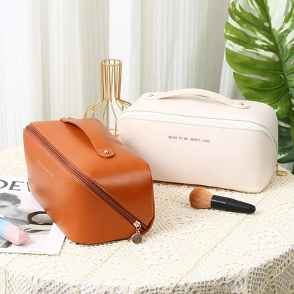 Leather Travel Cosmetic Organizer