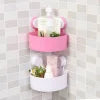 Wall Mount Triangle Shape Unbreakable Plastic Corner Shelf