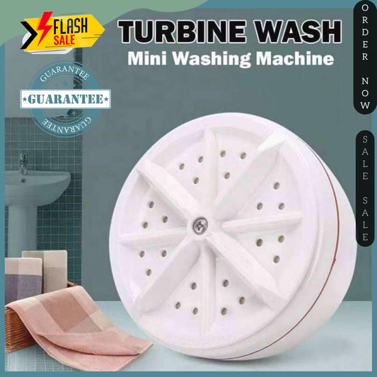 Mini Portable Ultrasonic Turbine Washing Machine Turner USB Powered